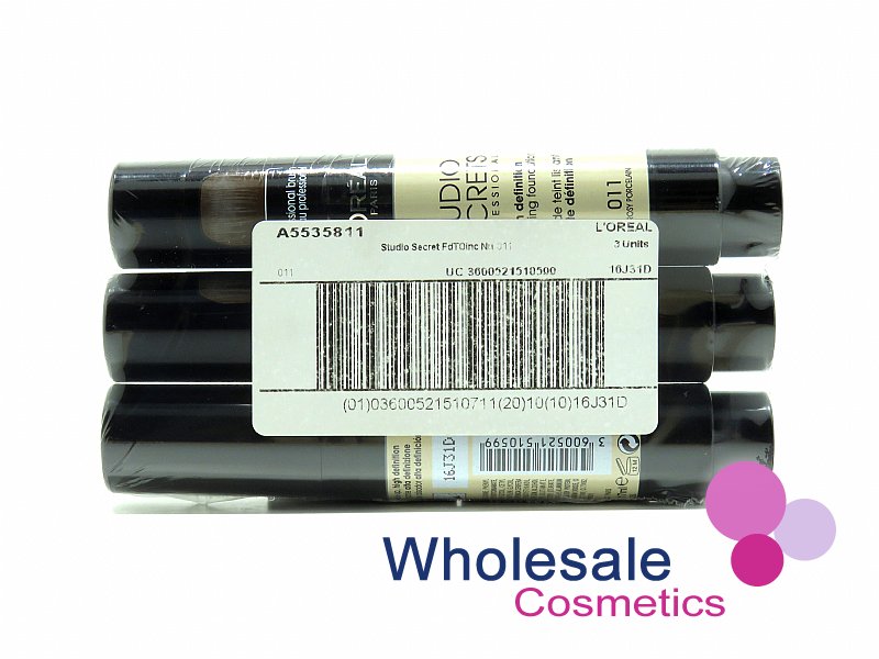 6 x L'Oreal Studio Secrets High Definition Smoothing Foundation - 11 ROSY PORCELAIN